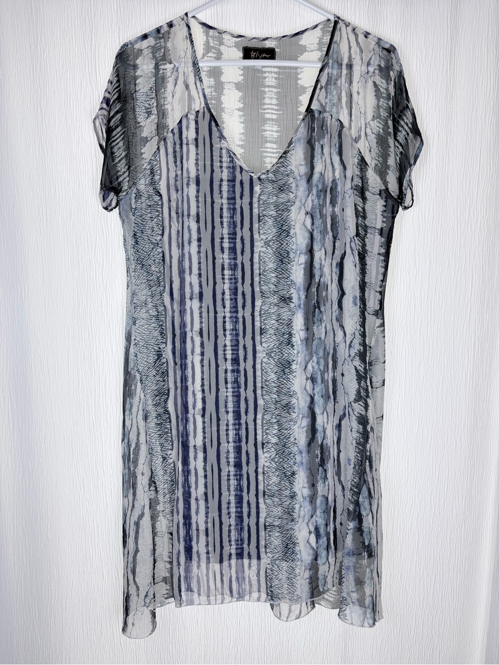 Biya Johnny Was - Silk Dress, Upcycled/Repaired, Size Small
